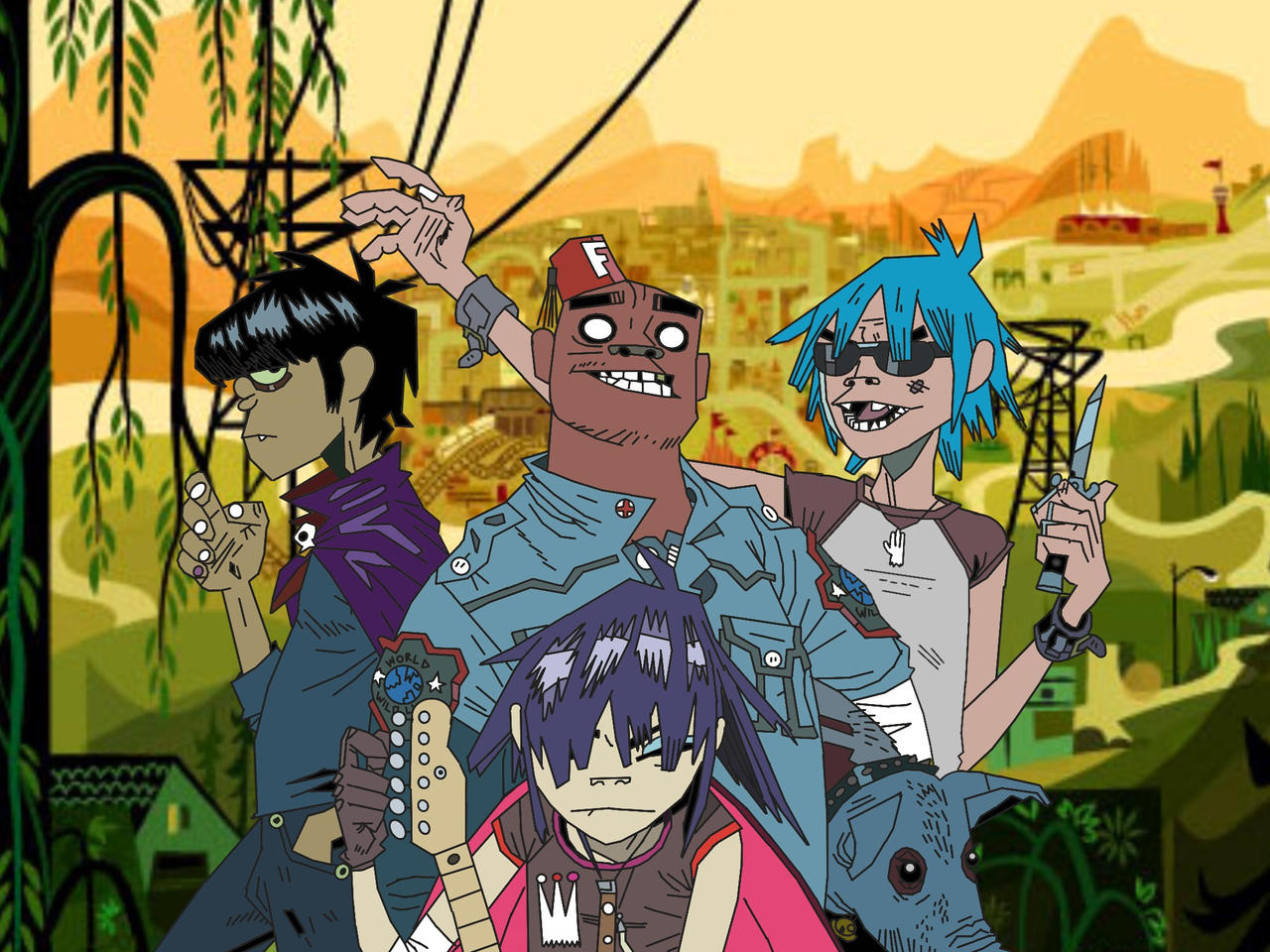 gorillaz in 2005 by gorillazxpokemonfan ddd21oh fullview